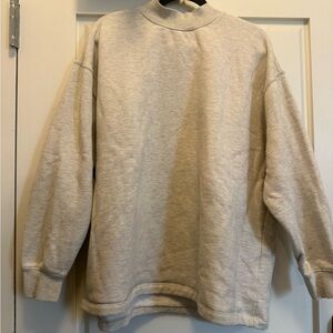 Essentials Mockneck Grey Sweatshirt